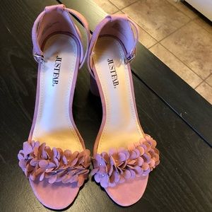 Rose High Heel Floral Sandals